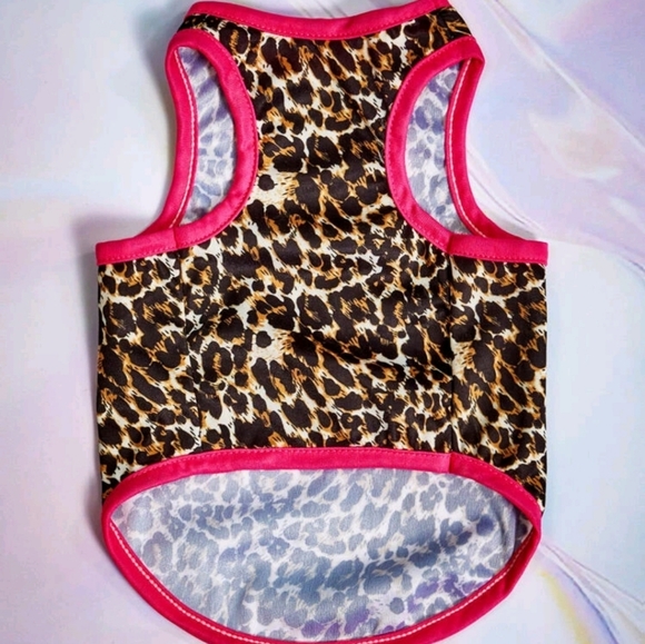 Leopard Print Dog/Cat Tank - Picture 2 of 7